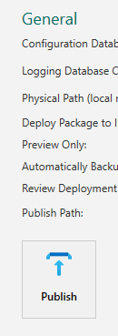 Picture showing the Publish Button. 